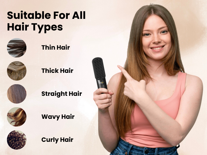 Wireless Portable Hair Straightener