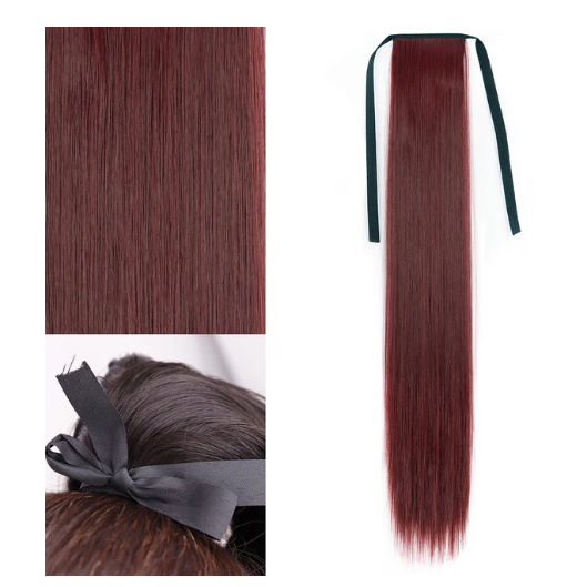 StraightLocks® | Straight Hair Extension Ponytail (30% OFF) - Haeria