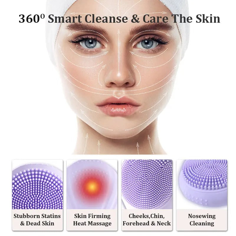 SonicClean® | Sonic Facial Cleansing Brush (30% OFF) - Haeria